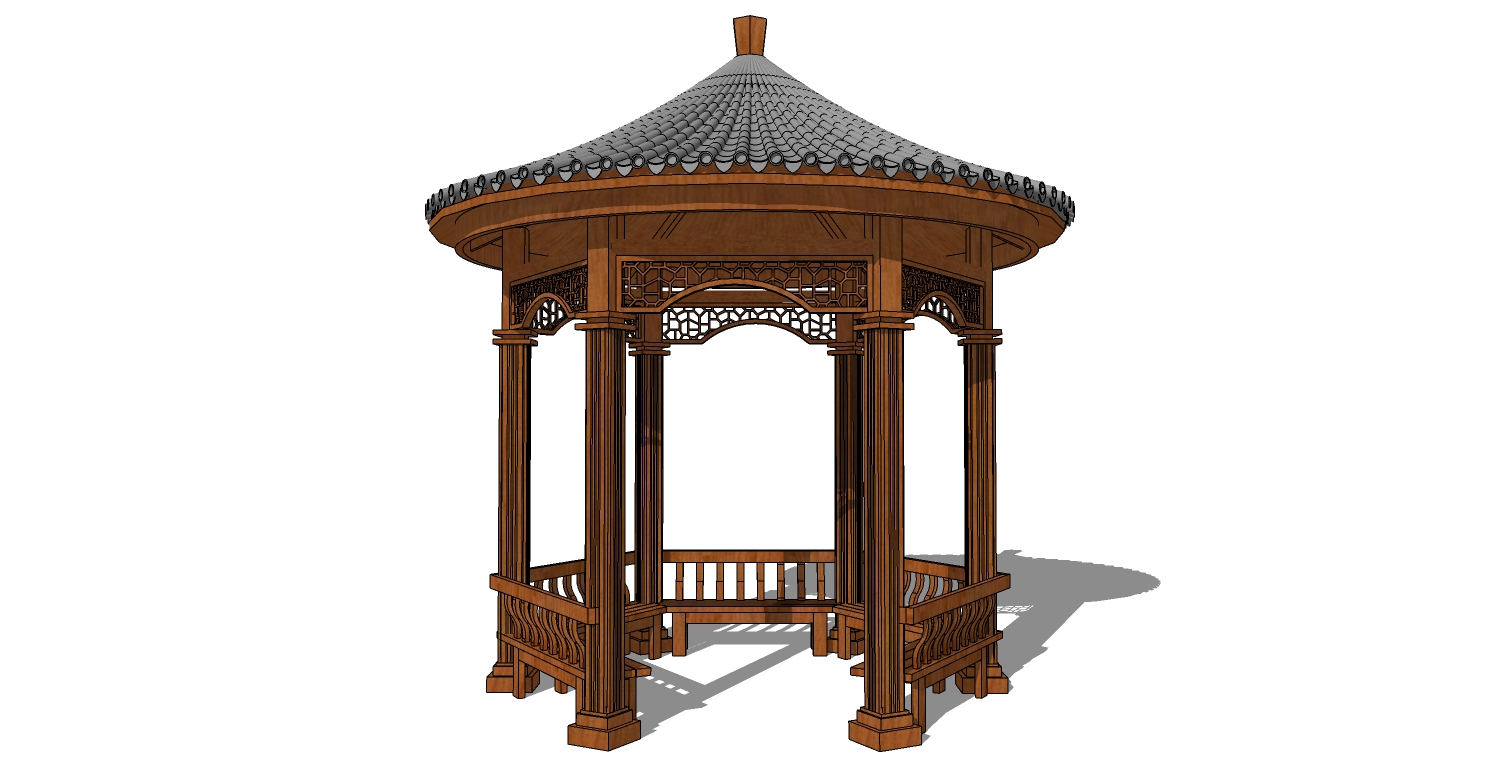 中式古建凉亭 (21)(1)