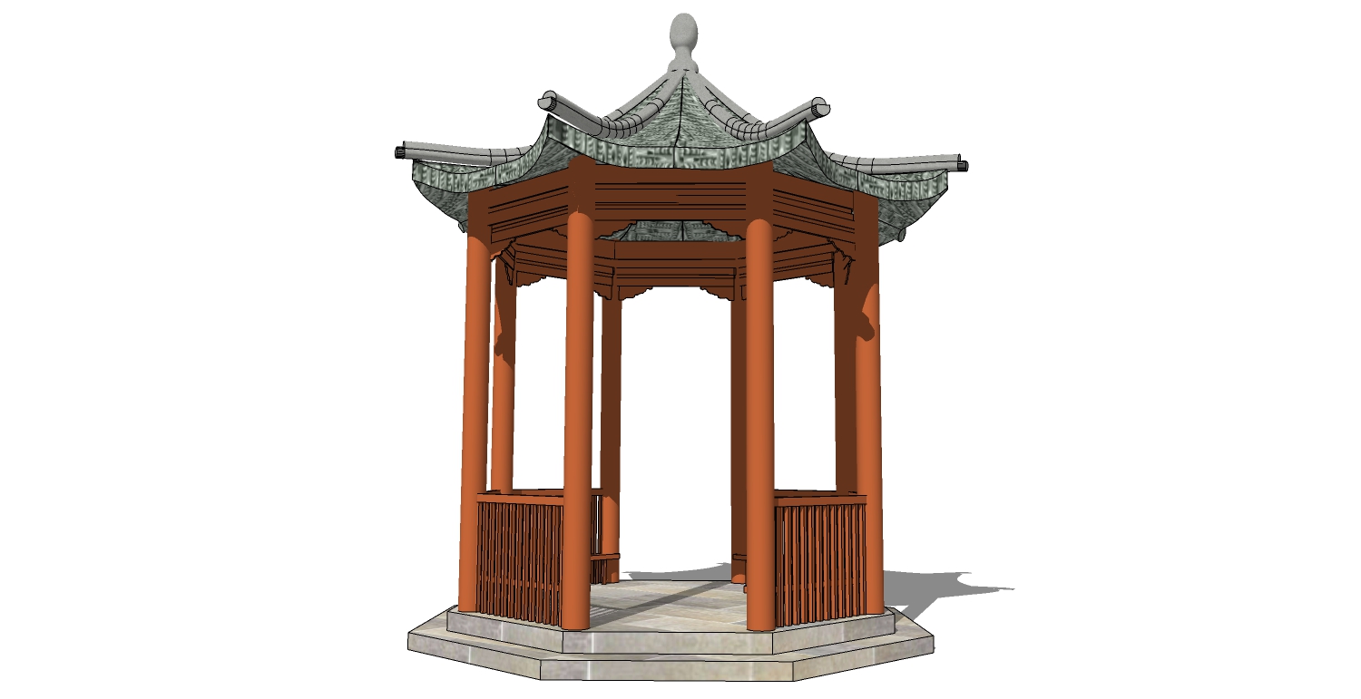 中式古建凉亭 (26)(1)