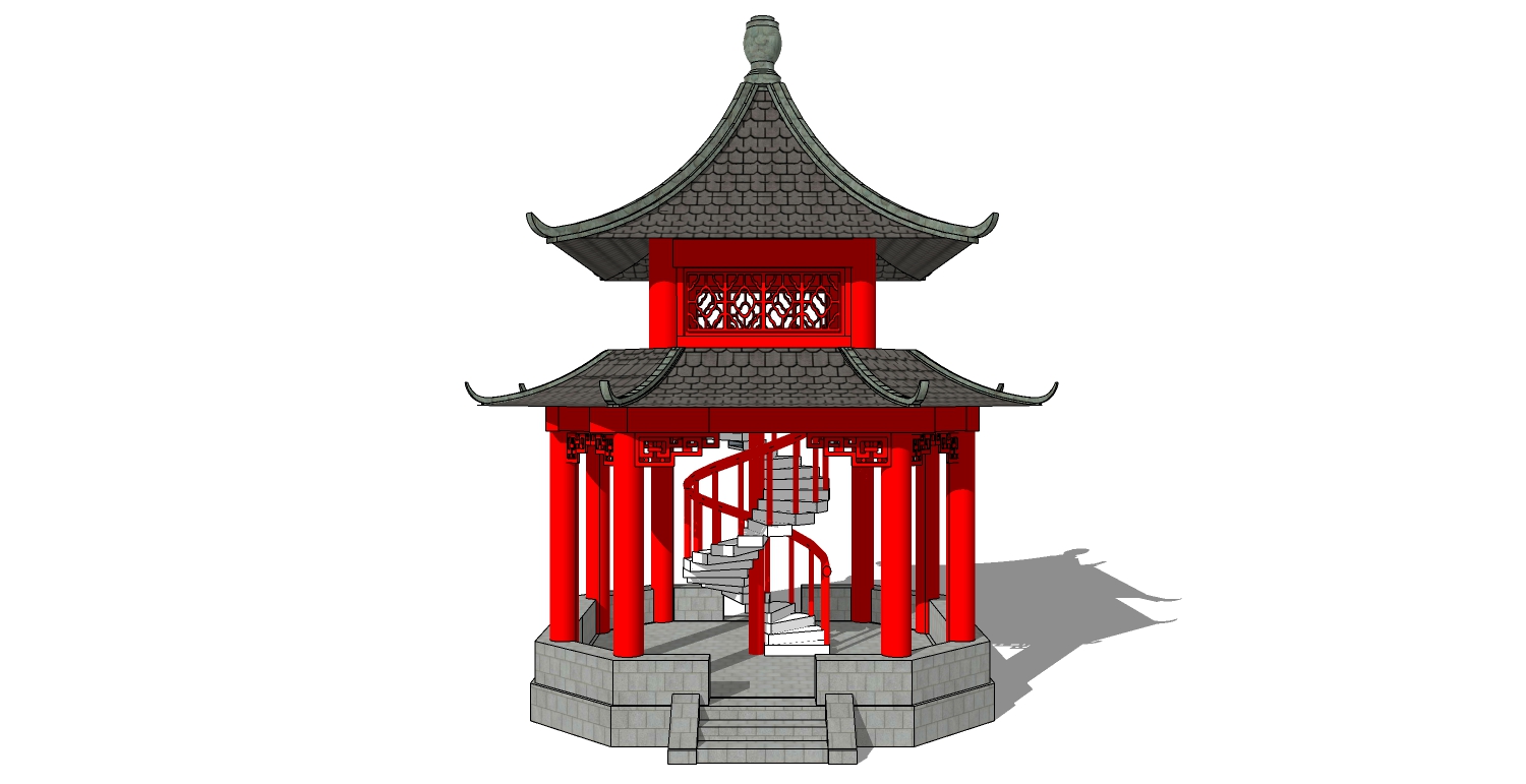 中式古建凉亭 (34)(1)