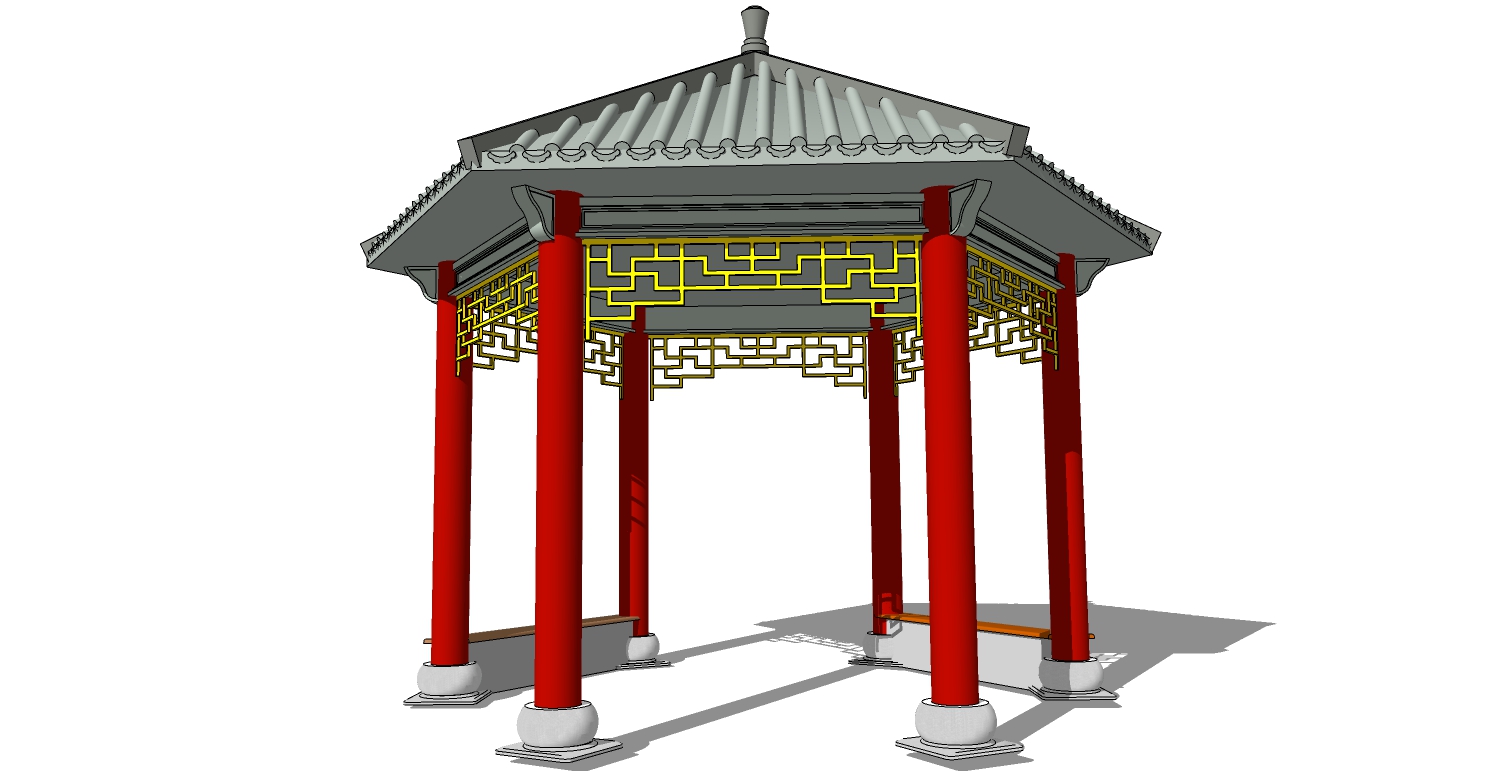 中式古建凉亭 (42)(1)