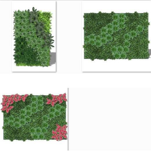 现代垂直绿化植物绿植墙植物墙5(1)