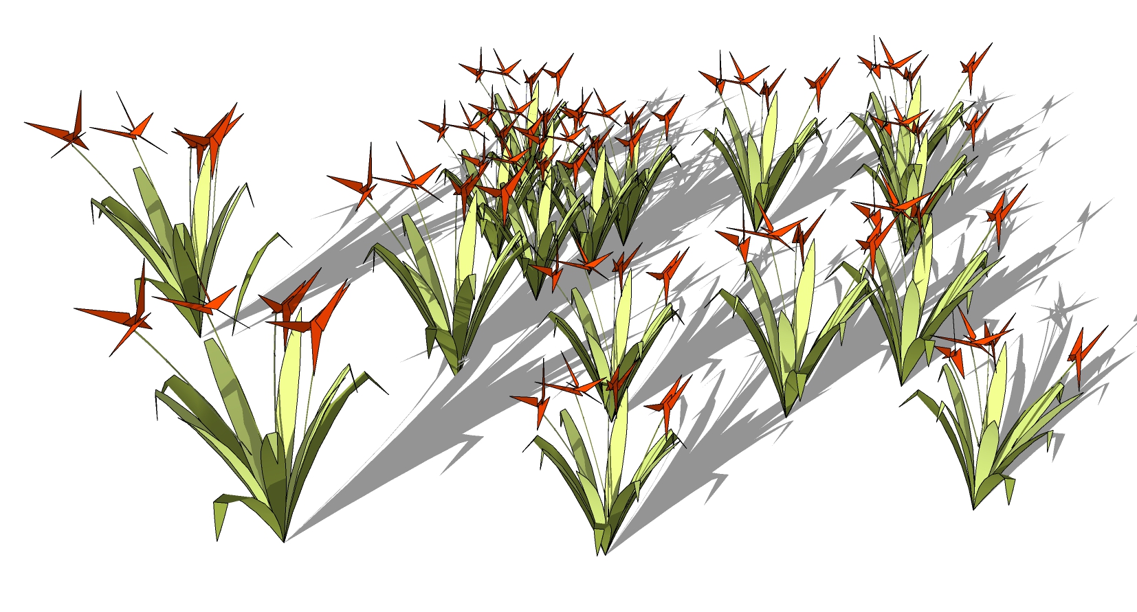 室外园林3d景观地被植物灌木sketchup草图模型下载  (33)