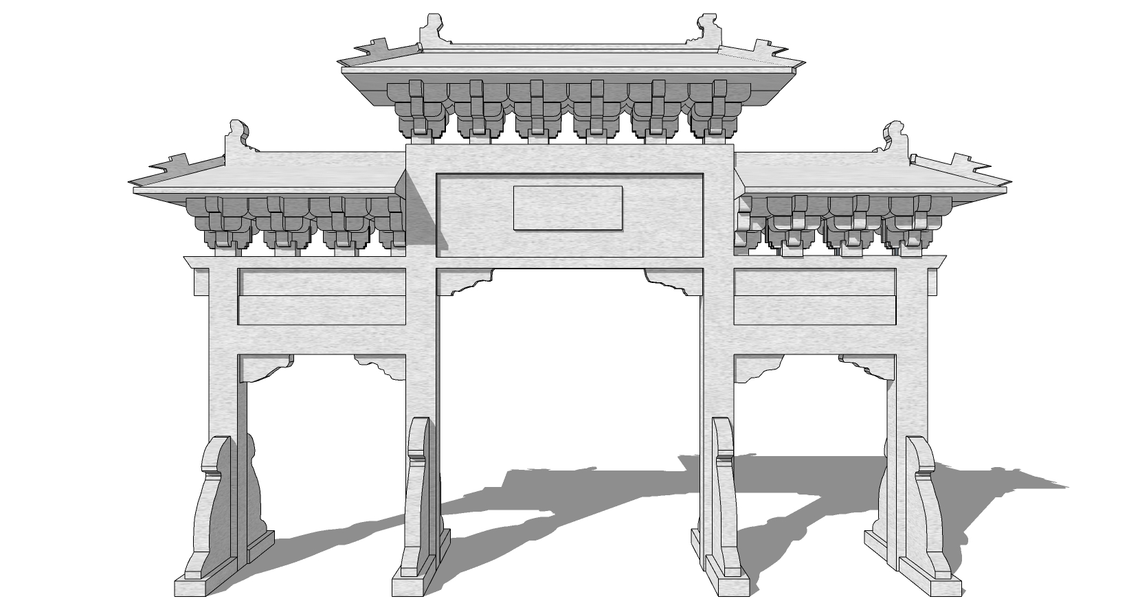 中式古建牌坊牌楼 (58)(1)