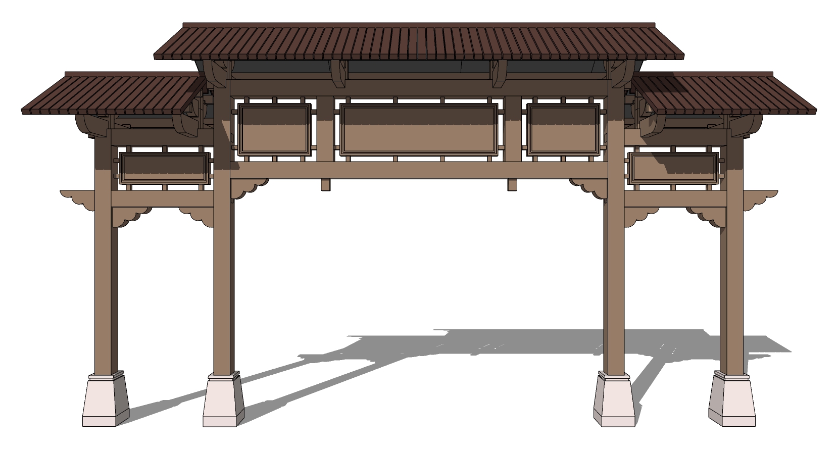 中式古建牌坊牌楼 (65)(1)