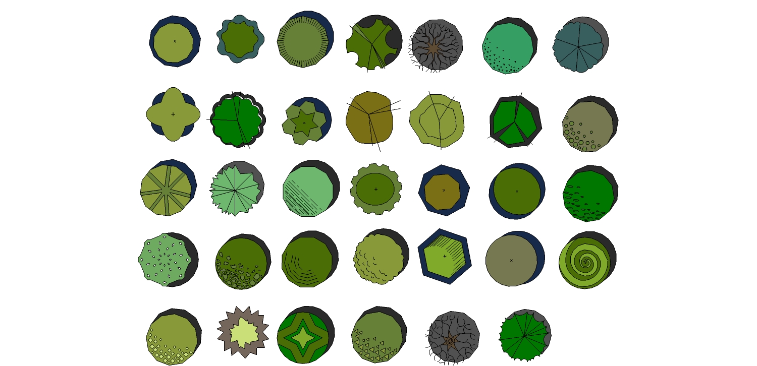 平面植物 sketchup草图二维单面模型下载 (11)(1)