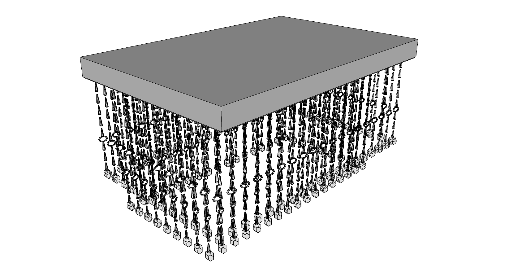 5现代水晶 吊灯SketchUp草图模型下载