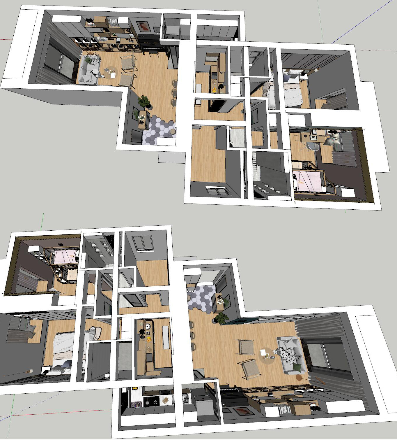 整体方案sketchup草图模型下载(1)