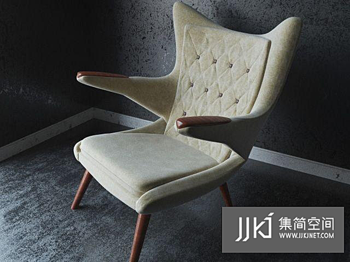 22现代休闲椅国外3D模型下载(1)