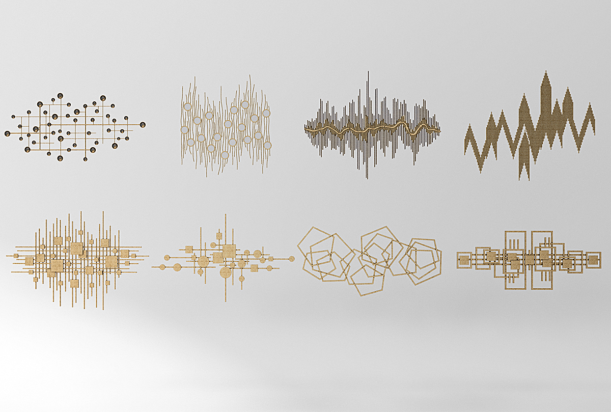 Z21-0216新中式金属挂件墙饰组合(1)
