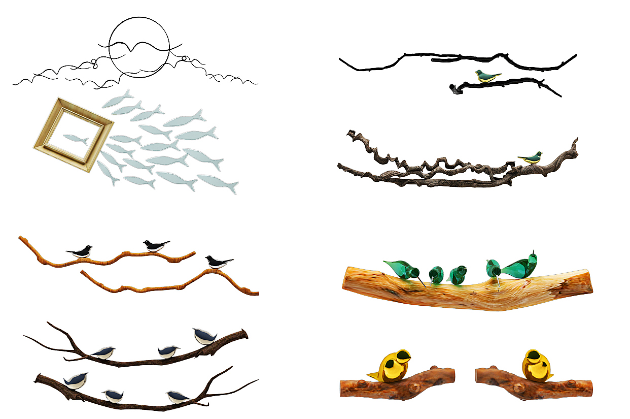 12新中式挂件树枝挂件(1)