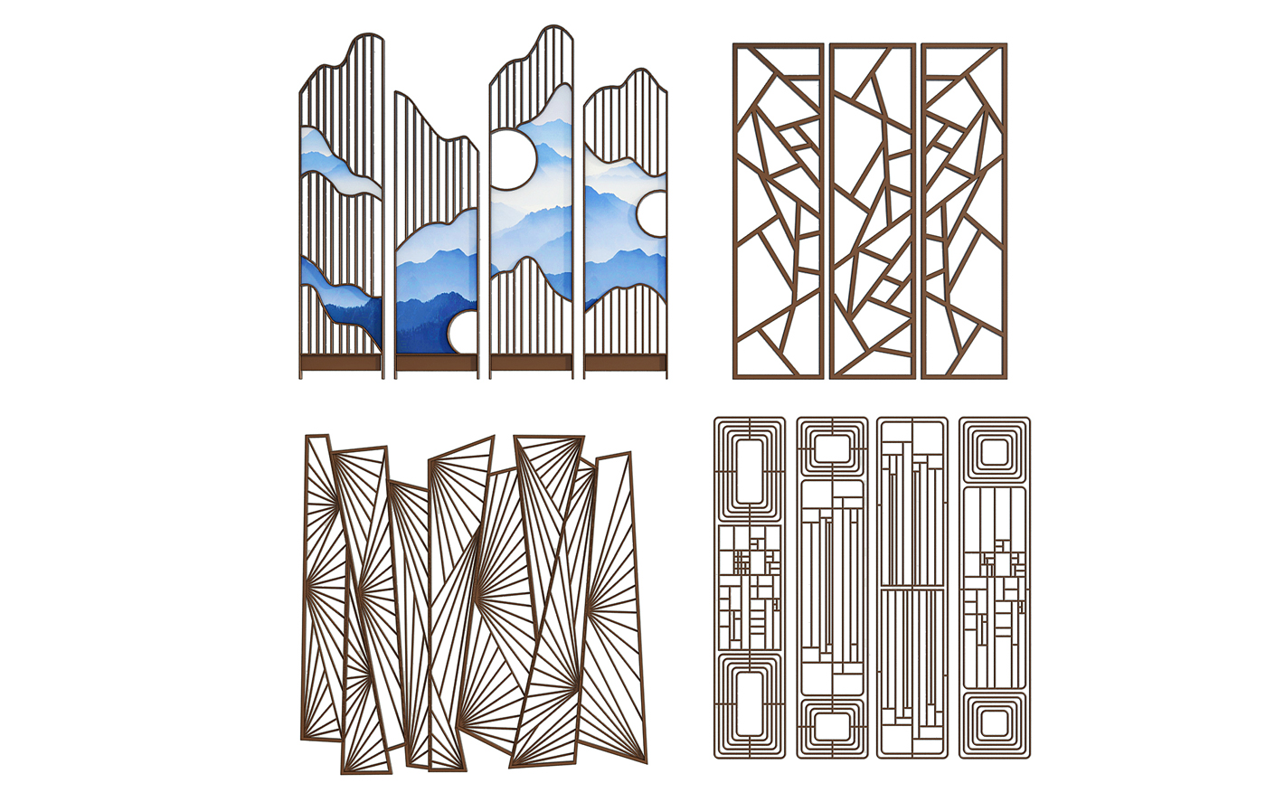 H08-1024现代屏风隔断