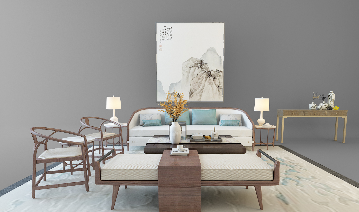X02-0427中式沙发组合(1)