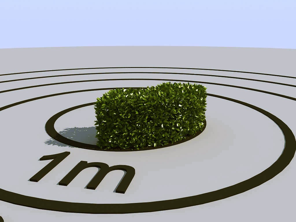 046景观植物绿植墙植物墙树墙黄杨灌木3d模型下载(1)