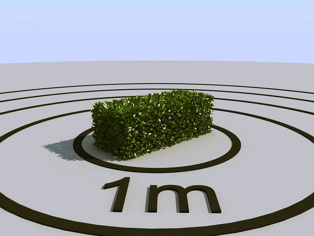 044景观植物绿植墙植物墙树墙黄杨灌木3d模型下载
