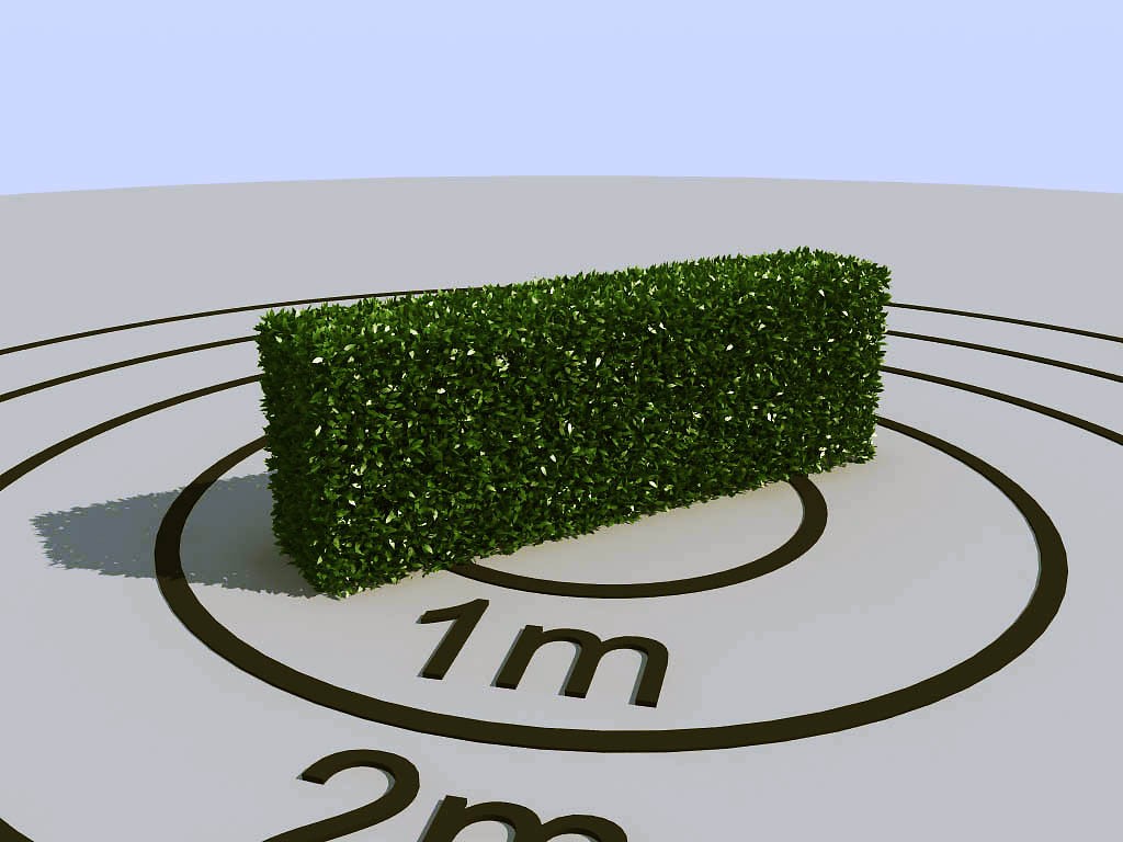 039景观植物绿植墙植物墙树墙黄杨灌木3d模型下载(1)