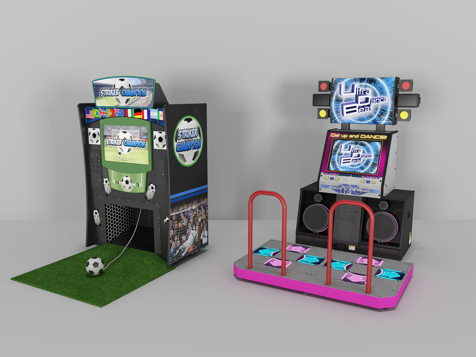 电玩城游戏机3d模型下载