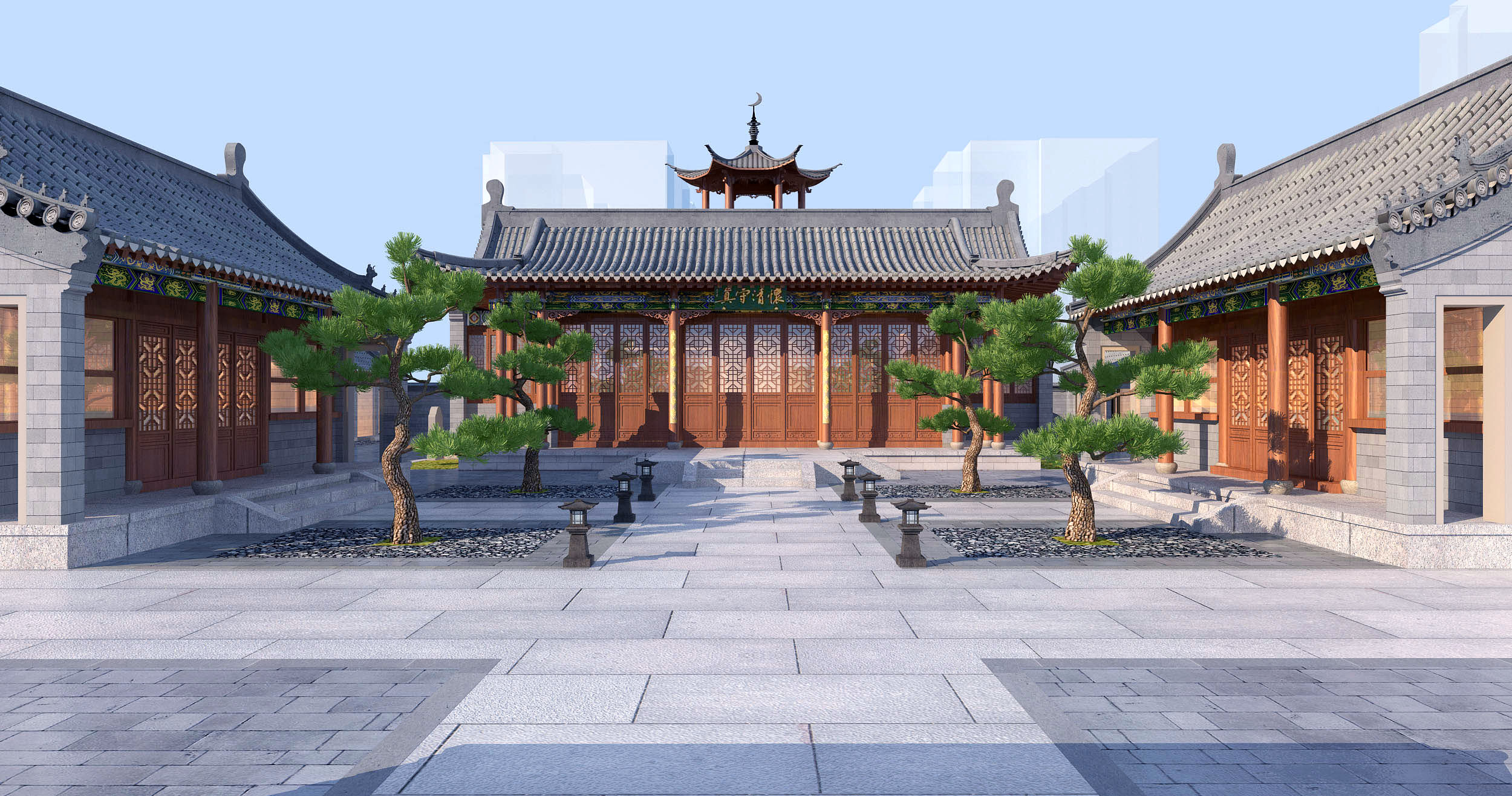 古建四合院3d模型下载