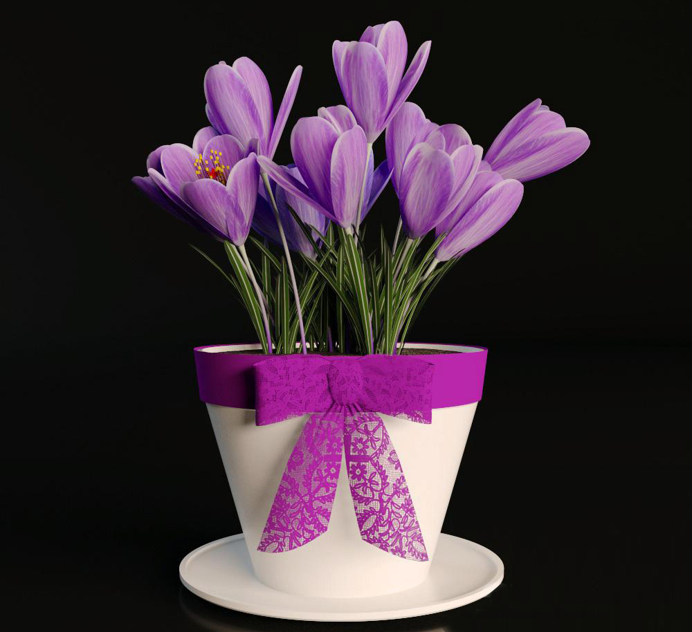 花盆3D模型下载(1)