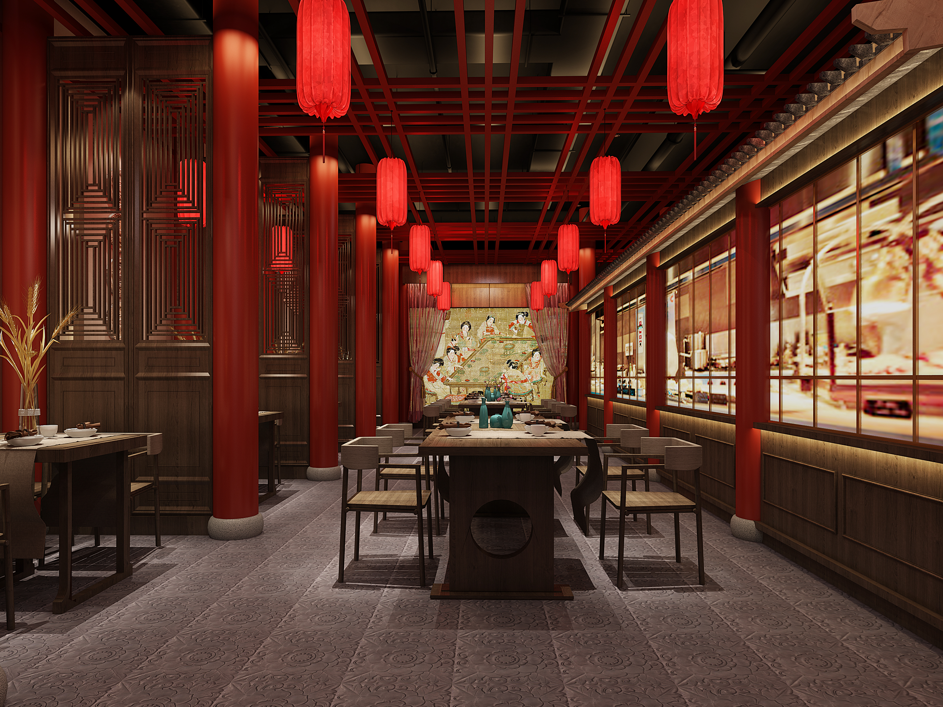 餐厅3d模型下载(1)