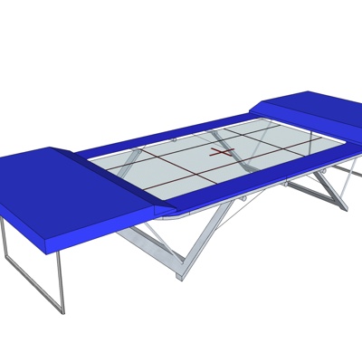 现代金属工作台免费su模型(1)