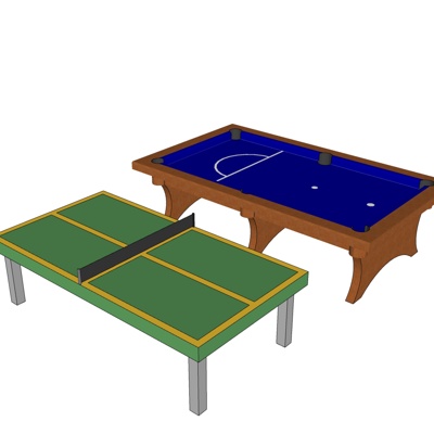 现代桌球台免费su模型(1)