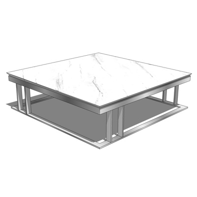 现代茶几免费su模型(1)