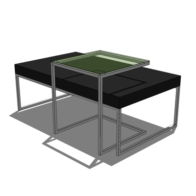 现代茶几免费su模型(1)