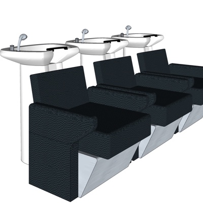 现代洗头按摩椅免费su模型(1)