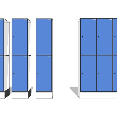 现代储物柜免费su模型(1)