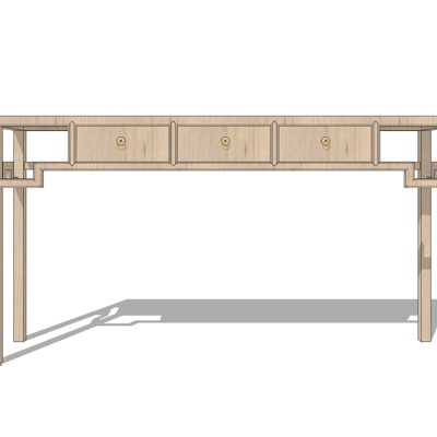 现代实木端景台免费su模型(1)