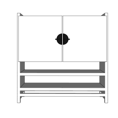 中式储物柜免费su模型(1)