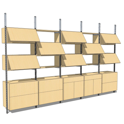 现代储物柜免费su模型(1)