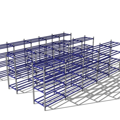 工业风货架置物架免费su模型(1)