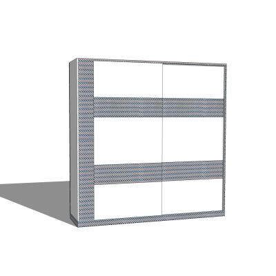 现代简约衣柜免费su模型(1)