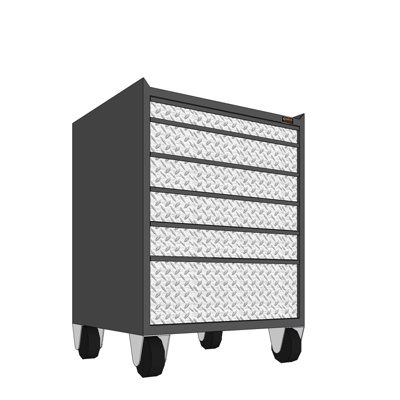 现代边柜斗柜免费su模型(1)
