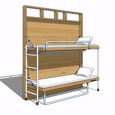 现代高低床免费su模型(1)