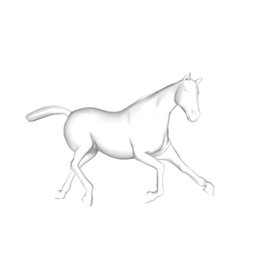 现代儿童马玩具免费su模型(1)