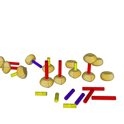 现代玩具积木免费su模型(1)
