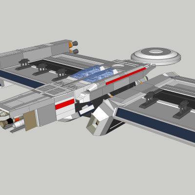 现代儿童飞船玩具免费su模型