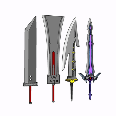 现代游戏武器玩具免费su模型(1)