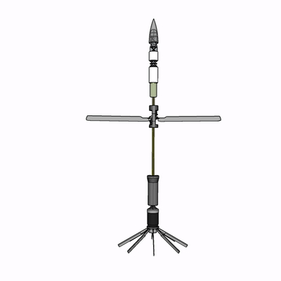 现代火箭玩具免费su模型(1)