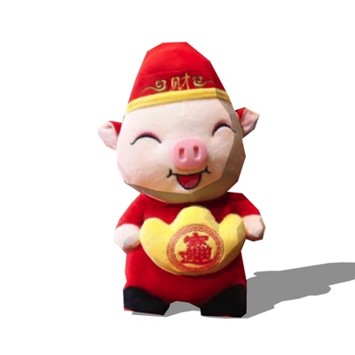 现代布艺玩偶免费su模型(1)
