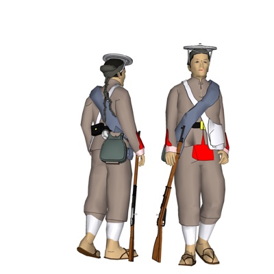 现代游戏角色模型免费su模型(1)