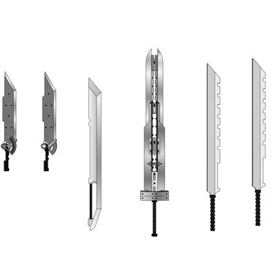现代刀剑玩具免费su模型(1)