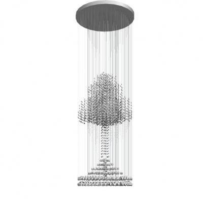 现代水晶装饰灯免费su模型(1)