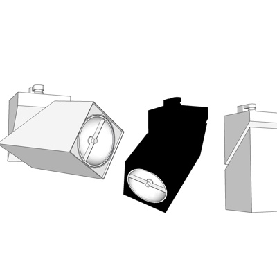 现代射灯免费su模型(1)