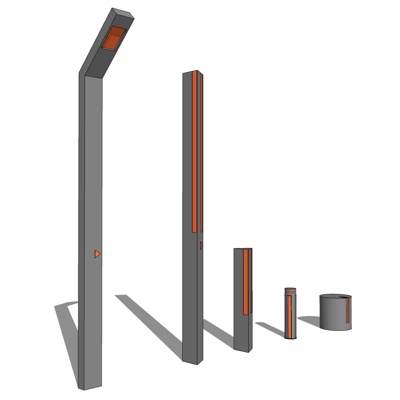 现代路灯免费su模型(1)