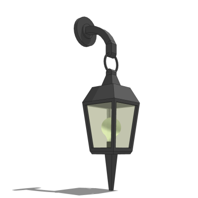 工业风壁灯免费su模型(1)