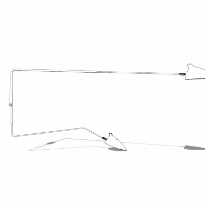 现代简约壁灯免费su模型(1)