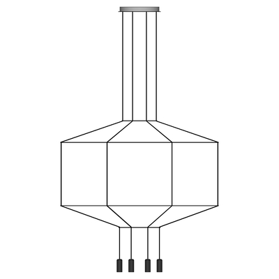 现代金属吊灯免费su模型(1)